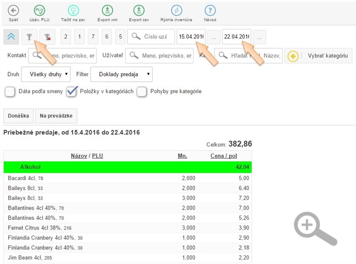 Vytvorenie novej PLU Uzávierky v iKelp POS Mobile