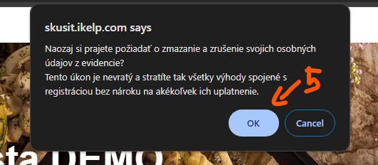 GDPR delete message GDPR delete message