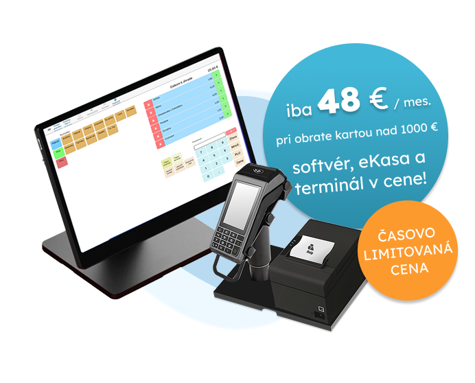 Combo Tablet 15“ eKasa + terminál + printer